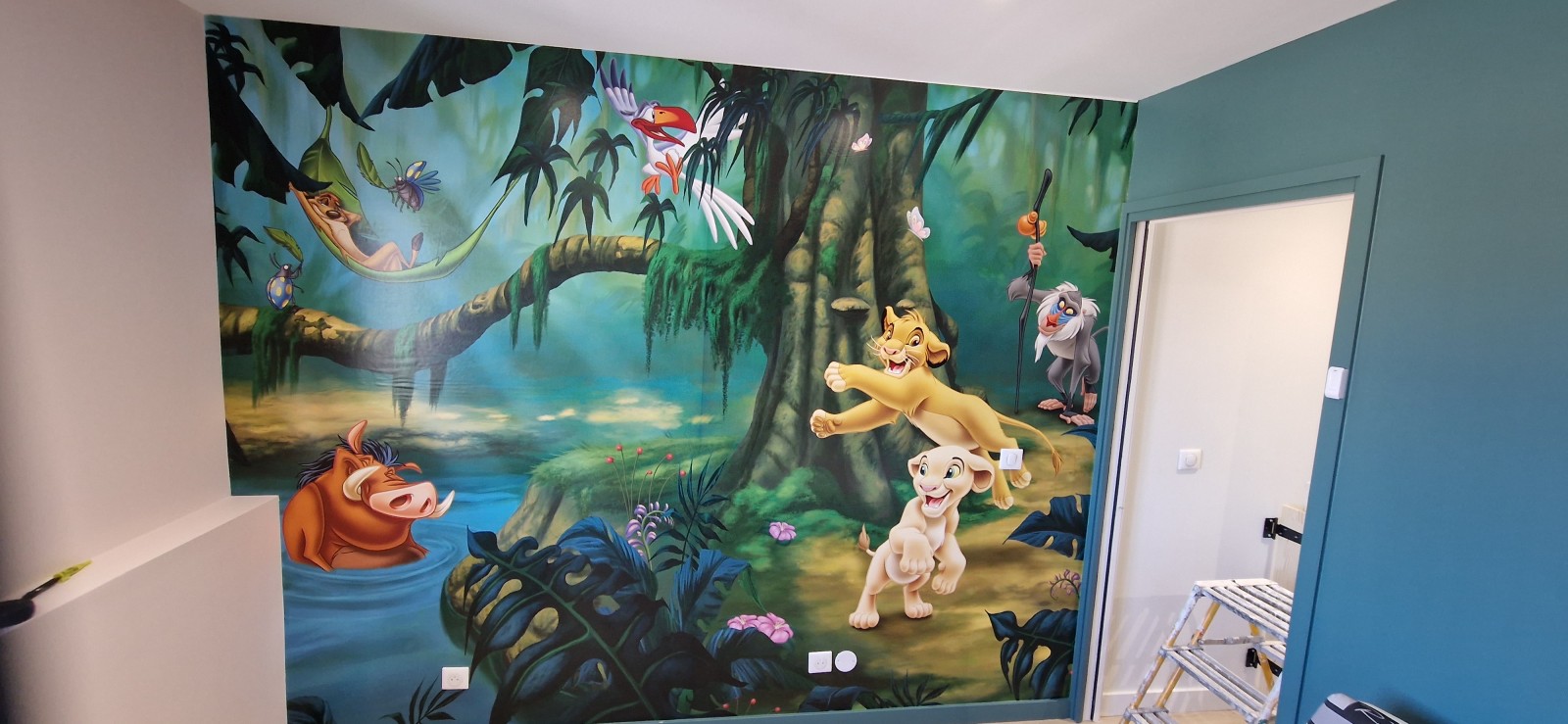 Pose de papier peint à Fontenilles