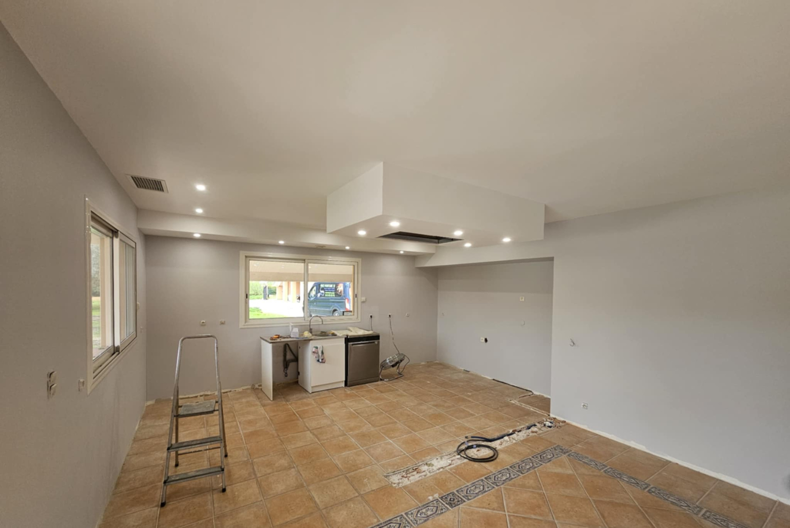 Travaux placo et peinture cuisine Salles-sur-Garonne 31390