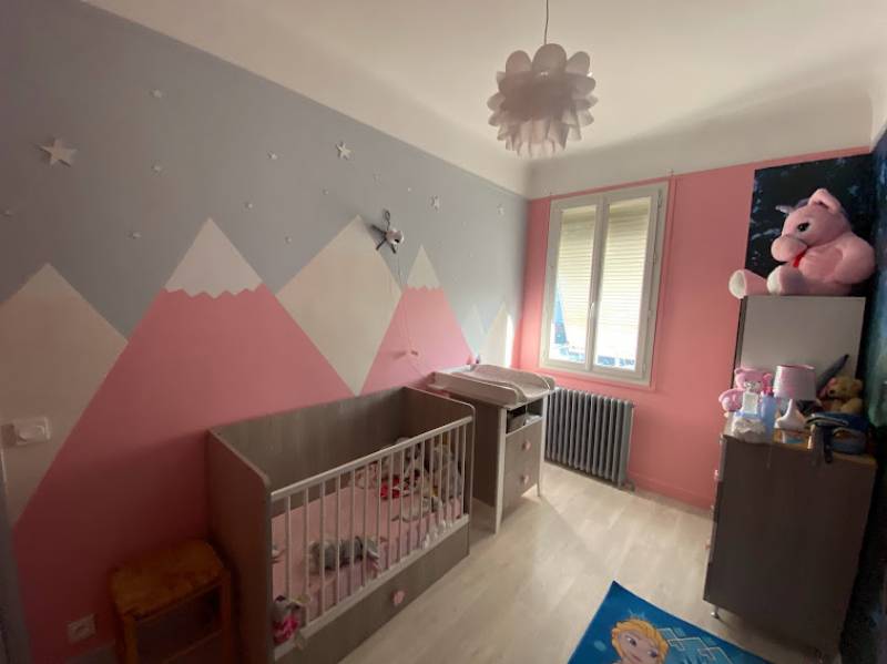 Décoration paysage de montagnes chambre d'enfant 