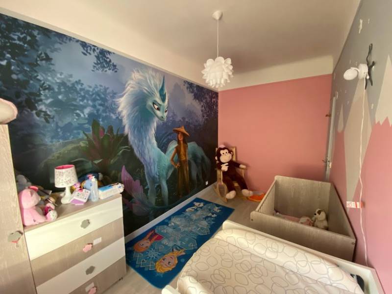 Décoration paysage de montagnes chambre d'enfant 